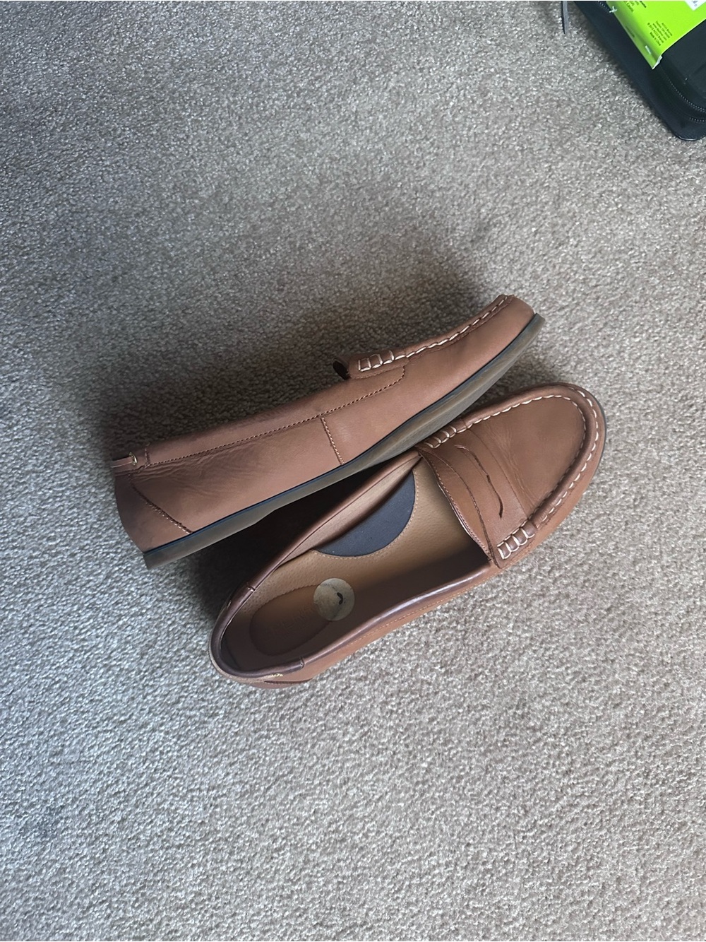Sperry Tan Leather Penny Loafers - Picture 4 of 4